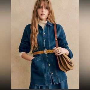 Sezane Will Jacket in Indigo size XS BNWT